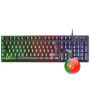 Kit Gaming Mars Gaming MCPX - Clavier Rétroéclairé, Souris 10000 DPI et Tapis XXL