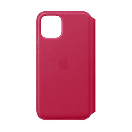Étui Folio en Cuir Framboise pour iPhone 11 Pro - Luxe et Protection