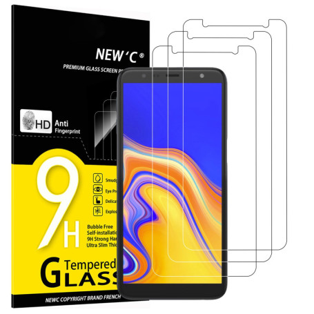 Pack de 3 Verres Trempés Ultra Résistants pour Samsung Galaxy J6 Plus (2018)