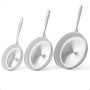 Set de 3 poêles en acier inoxydable COOKNANO - 20, 26 et 30 cm