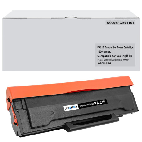 Toner Noir Compatible ASEKER PA210E pour Imprimantes Pantum