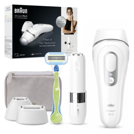Braun Silk·expert Pro 3 PL3136 - Épilateur à Lumière Pulsée pour Peau Douce