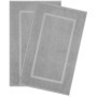 Lot de 2 Tapis de Bain Antidérapants en Coton 51x86 cm - Marron