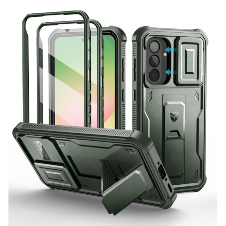 Coque de Protection Dexnor pour Samsung Galaxy A56 avec Caméra Coulissante - Vert Militaire