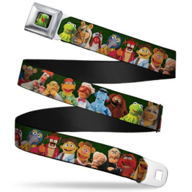 Ceinture de Sécurité Kermit la Grenouille - Buckle-Down, Multicolore, Ajustable 32-52 pouces