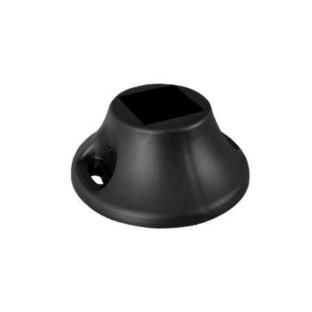 Socle de Fixation pour Portail Battant - Composite Noir 40x40 mm
