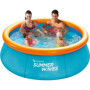 Piscine Gonflable Ronde Summer Waves avec Lunettes de Natation - 2,44 m