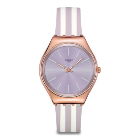 Montre Swatch Simply Beachy pourpre - Élégance et légèreté