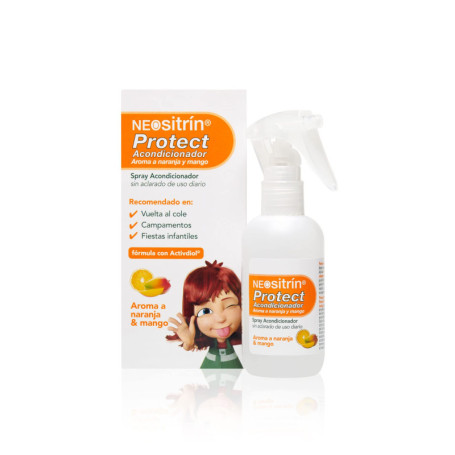 Neositrín Spray Protecteur Après-shampooing Sans Rinçage - Démêlant Anti-Poux Parfum Orange et Mangue - 100 ml