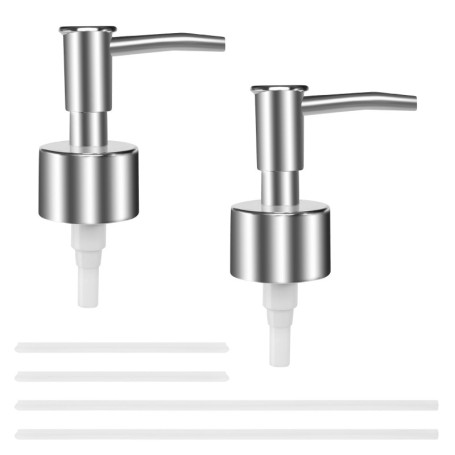 Têtes de Pompe de Rechange pour Distributeur de Savon - 2 Pièces avec Tubes