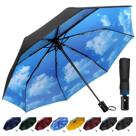Parapluie Automatique TechRise Résistant aux Tempêtes - Pliable et Portable