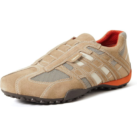 Baskets Geox Uomo Snake L pour Homme - Beige et Orange, Taille 47 EU