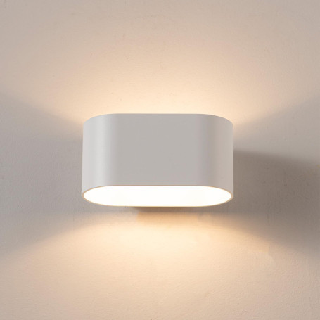 Applique Murale Moderne Bayonne en Aluminium Blanc avec Éclairage LED Réglable