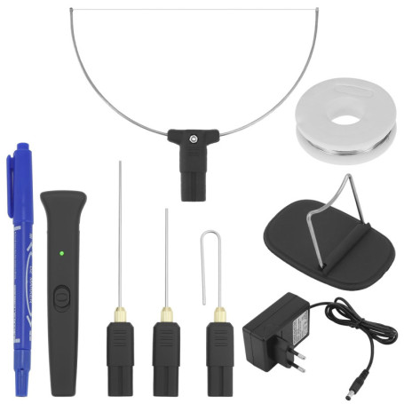 QWORK Coupe-mousse Électrique 3 en 1 pour Polystyrène - 100-240 V, 18 W