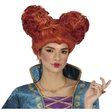 Perruque Châtain Boucles Médiévales pour Femme - Accessoire Costume Halloween