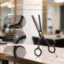 Kit de Ciseaux de Coiffure Professionnel Noir Ciseaux Coiffure 5,5 pouces Inox Peigne Rasoir Acier Ciseaux Coiffure Desepaissir 