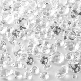 Zerodis 1000 Perles Acryliques Transparentes pour Décoration DIY