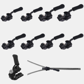 Kit de Réparation de Fermeture Éclair RichLuck - 8 Pièces pour Bagages et Vêtements