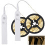 Lot de 2 Bandes LED avec Détecteur de Mouvement - 2 m - Blanc Chaud