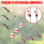 TEENO Tronçonneuse électrique, Tronçonneuse électrique 2 en 1, perche télescopique - détachable - Réglage à 180°, 6 pouces, 2 x 