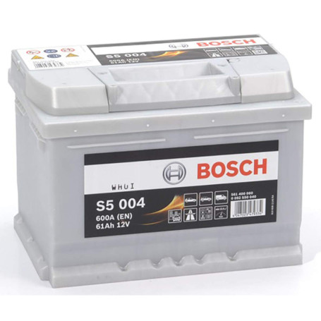 Batterie Auto Bosch S5004 - 61A/h - Technologie Plomb-Acide
