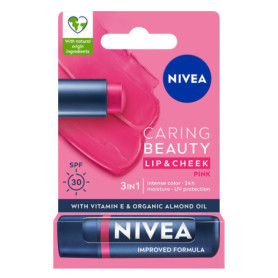 NIVEA Rouge à Lèvres Soin 3 en 1 Rose - Hydratation et Protection SPF 30