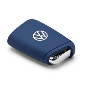 Coque de clé en silicone Volkswagen Bleu foncé pour voiture