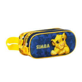 Trousse 3D Simba du Roi Lion - Double Compartiment Bleu Foncé