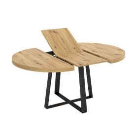 Table de Salle à Manger Ronde Extensible Duna - Style Nordique