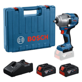 Boulonneuse sans fil Bosch Professional GDS 18V-780 avec 2 batteries 5Ah et coffret