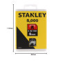 Agrafes Type A 6mm - Boîte de 5000 Inoxydables STANLEY