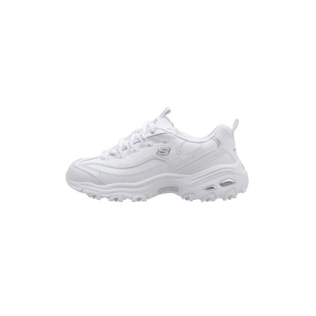 Baskets Skechers D'Lites-Fresh Start Femme - Blanc Argenté - Taille 36.5 EU