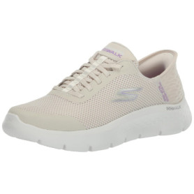 Skechers GO Walk Flex Grand Entry - Chaussures Élastiques Off White pour Femme