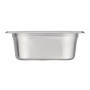 Bac Gastronorme Inox Vogue GN 1/9 - 65mm pour Conservation Alimentaire