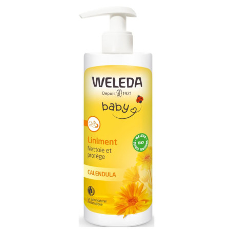 Weleda Liniment Soin Nettoyant Doux pour Bébé - 400 ml