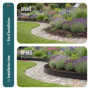Bordure de Jardin en Métal VOUNOT - Lot de 5, Flexible et Résistante
