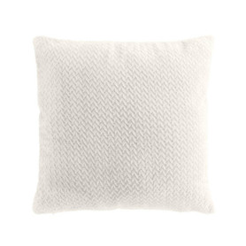 Coussin Déhoussable Flanela Naturel 45x45 cm - Douceur d'Intérieur