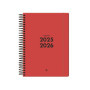 Agenda Scolaire Bilingue Liderpapel 2025-2026 Rouge A5