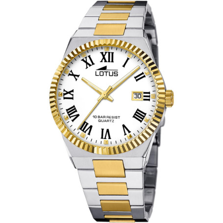 Montre Homme Analogique Multicolore en Acier Inoxydable - Étanche 10 ATM