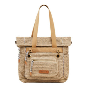 Sac à main Desigual Voyager en raffia naturel