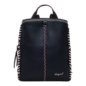 Sac à dos Desigual Manhattan Pespuntes Big - Noir, idéal pour loisirs et randonnée