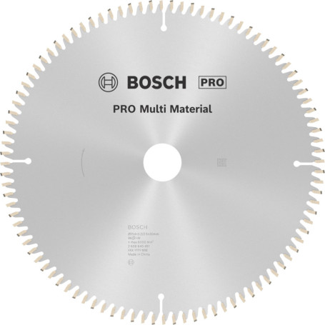 Lame de Scie Circulaire PRO Multi Matériaux Bosch pour Scies à Onglets