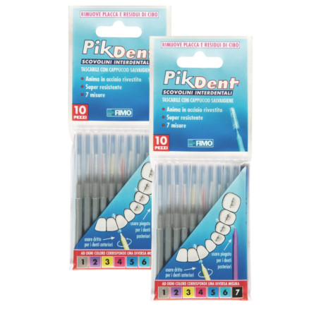 Brossettes Interdentaires Pikdent - Taille 1 Gris 0,4 mm - 20 Unités