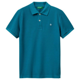 Polo Enfant à Manches Courtes United Colors of Benetton - Bleu