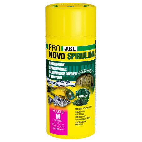 JBL ProNovo Flocons de Spiruline pour Poissons Herbivores 250ml