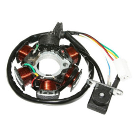 Stator d'allumage pour moteur GY6 139QMB - Compatible Mobylette et Scooter