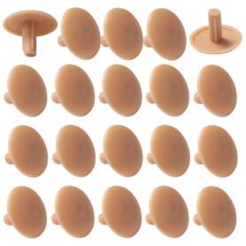 20 Cache Vis Plastique Universel - Protection Vis Marron Clair