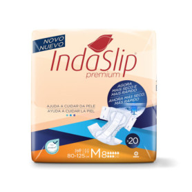INDASLIP Lot de 20 Couches Anatomiques pour Adultes Taille M