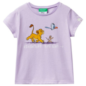 T-Shirt Violet Manches Courtes pour Fille - United Colors of Benetton