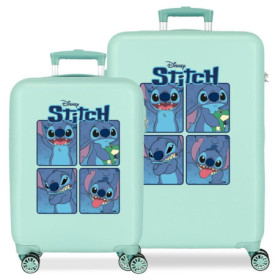 Sac à dos et valise Stitch Moods Disney pour enfants - Bleu